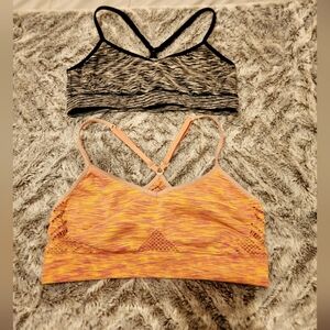 2 VS PINK Women's Multicolor Strappy Bralette Set